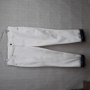 White House Black Market White Slim Crop Jeans
